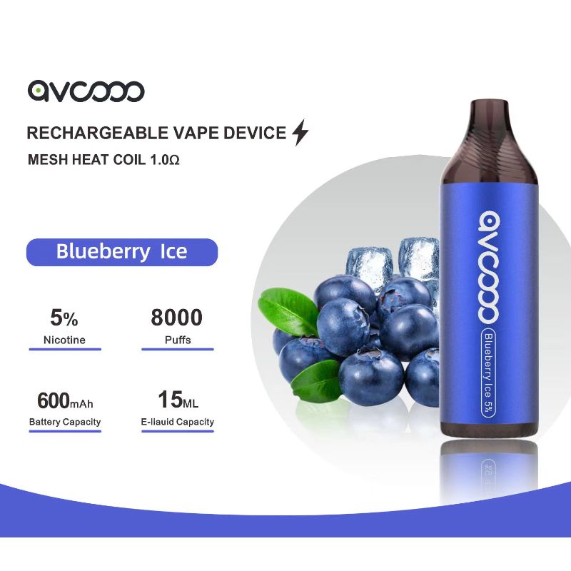 Avcooo rechargeable vape device 8000 puffs